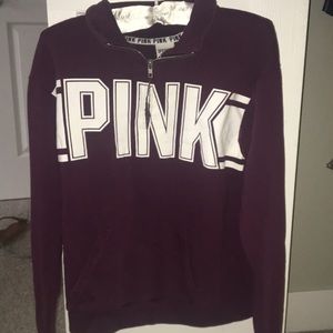 Extra Small PINK quarter zip